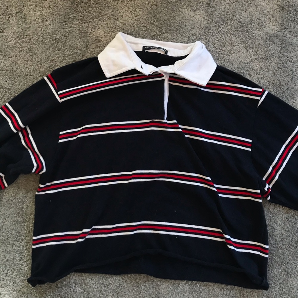 Brandy Melville striped collared shirt